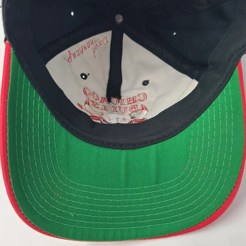 Vintage Chicago Bulls Hat Snapback‎ The G Cap Black Red NBA Basketball 90s Men
